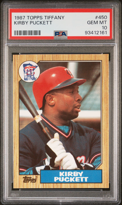 Kirby Puckett 1987 Topps Tiffany #450 PSA 10 Gem Mint 2161