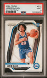 Jared McCain 2024 Panini Prizm RC #222 White Prizm #118/175 PSA 9 Mint