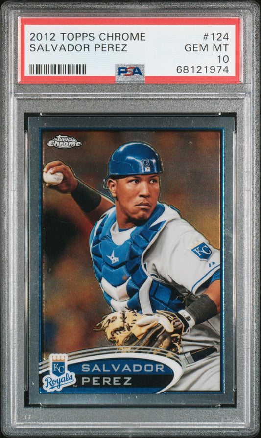 Salvador Perez 2012 Topps Chrome Rookie #124 PSA 10 Gem Mint