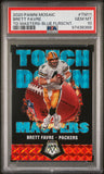 Brett Favre 2020 Panini Mosaic Touchdown Masters Blue Flourescent #4/15 PSA 10 Gem Mint