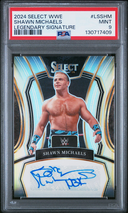 Shawn Michaels 2024 Panini Select WWE Legendary Signatures Auto PSA 9 Mint