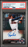 Royce Lewis 2017 Bowman Chrome Autograph PSA 10 Gem Mint