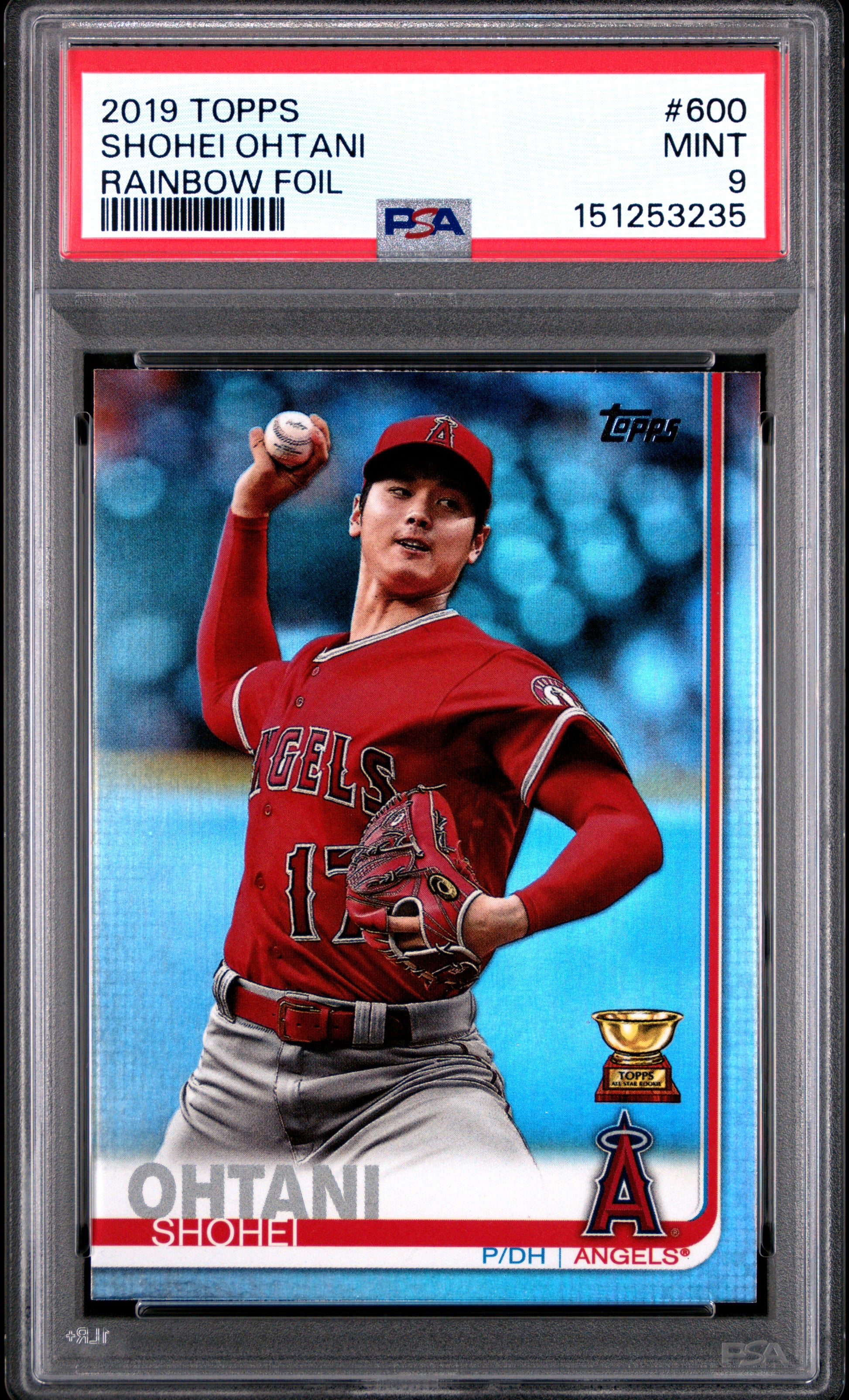 Shohei Ohtani 2019 Topps #600 Rainbow Foil PSA 9 Mint 3235