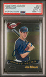 Joe Mauer 2002 Topps Chrome Autographed Rookie #622 PSA 9 Auto 10