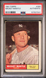 Mickey Mantle 1961 Topps #300 PSA Authentic