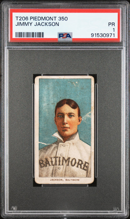 Jimmy Jackson 1909-11 T206 Piedmont 350 PSA 1 Poor