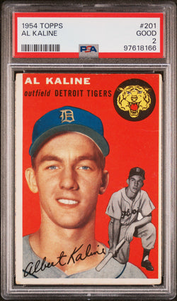 Al Kaline 1954 Topps #201 RC PSA 2 Good