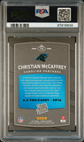 Christian McCaffrey 2017 Panini Donruss Rookie Season Stat Line #55/63 PSA 10 Gem Mint