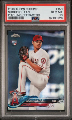 Shohei Ohtani 2018 Topps Chrome Refractor Rookie #150 PSA 10 Gem Mint
