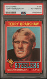 Terry Bradshaw 1971 Topps #156 PSA Authentic