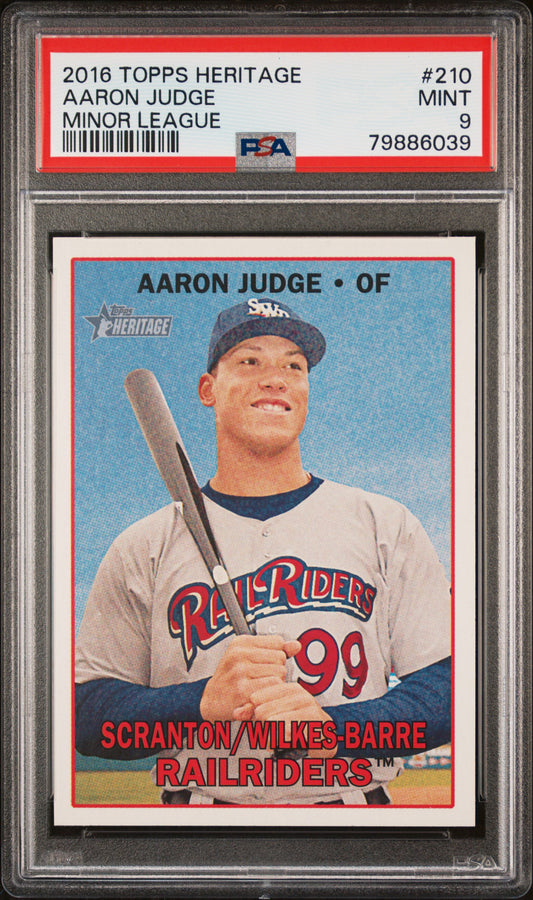 Aaron Judge 2016 Topps Heritage Minor League #210 PSA 9 Mint 6039
