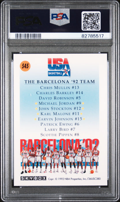 Michael Jordan 1991 Skybox Team USA 2 #545 PSA 10 Gem Mint 5517