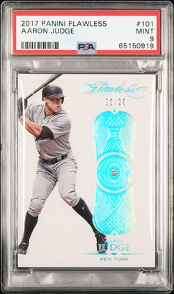 Aaron Judge 2017 Panini Flawless Diamond Rookie #101 #2/20 PSA 9 Mint