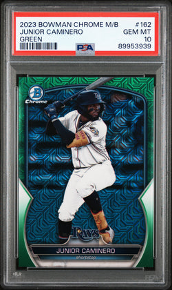 Junior Caminero 2023 Bowman Chrome Mega Box Green #83/99 PSA 10 Gem Mint