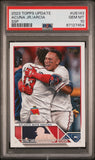 Ronald Acuna Jr./Oswaldo Arcia 2023 Topps Update Golden Mirror SSP #US143 PSA 10 Gem Mint