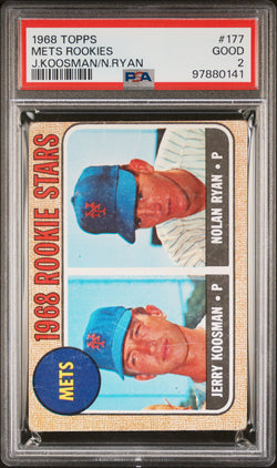 Nolan Ryan 1968 Topps Rookie #177 PSA 2 Good 0141