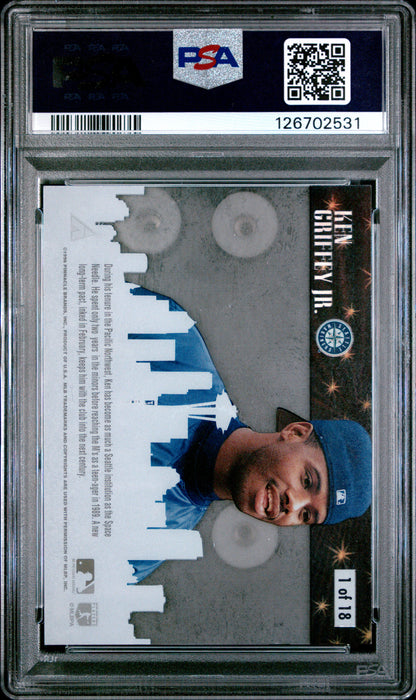 Ken Griffey Jr. 1996 Pinnacle Skylines PSA 8 Nm-Mint