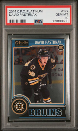 David Pastrnak 2014 OPC Platinum Rookie #177 PSA 10 Gem Mint