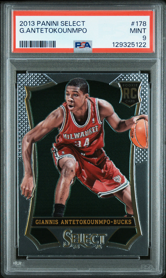 Giannis Antetokounmpo 2013 Panini Select Rookie #178 PSA 9 Mint