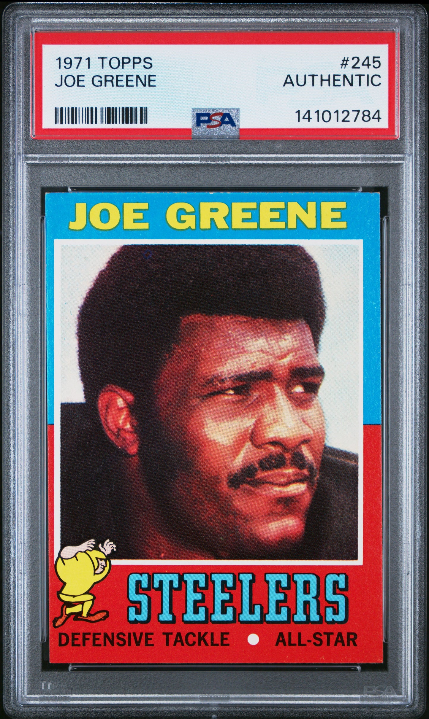 Joe Greene 1971 Topps Rookie #245 PSA Authentic 2784