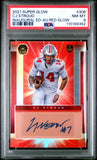 C.J. Stroud 2021 Super Glow Red Golw Auto #3/50 PSA 8 Nm-Mint