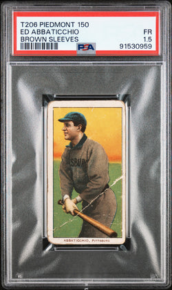 Ed Abbaticcho Brown Sleeves 1909-11 T206 Piedmont 150 PSA 1.5 Fair