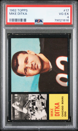 Mike Ditka 1962 Topps #17 PSA 4 VG-EX