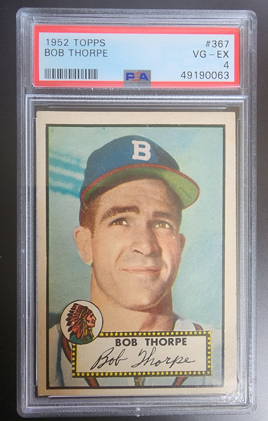 Bob Thorpe 1952 Topps #367 PSA 4