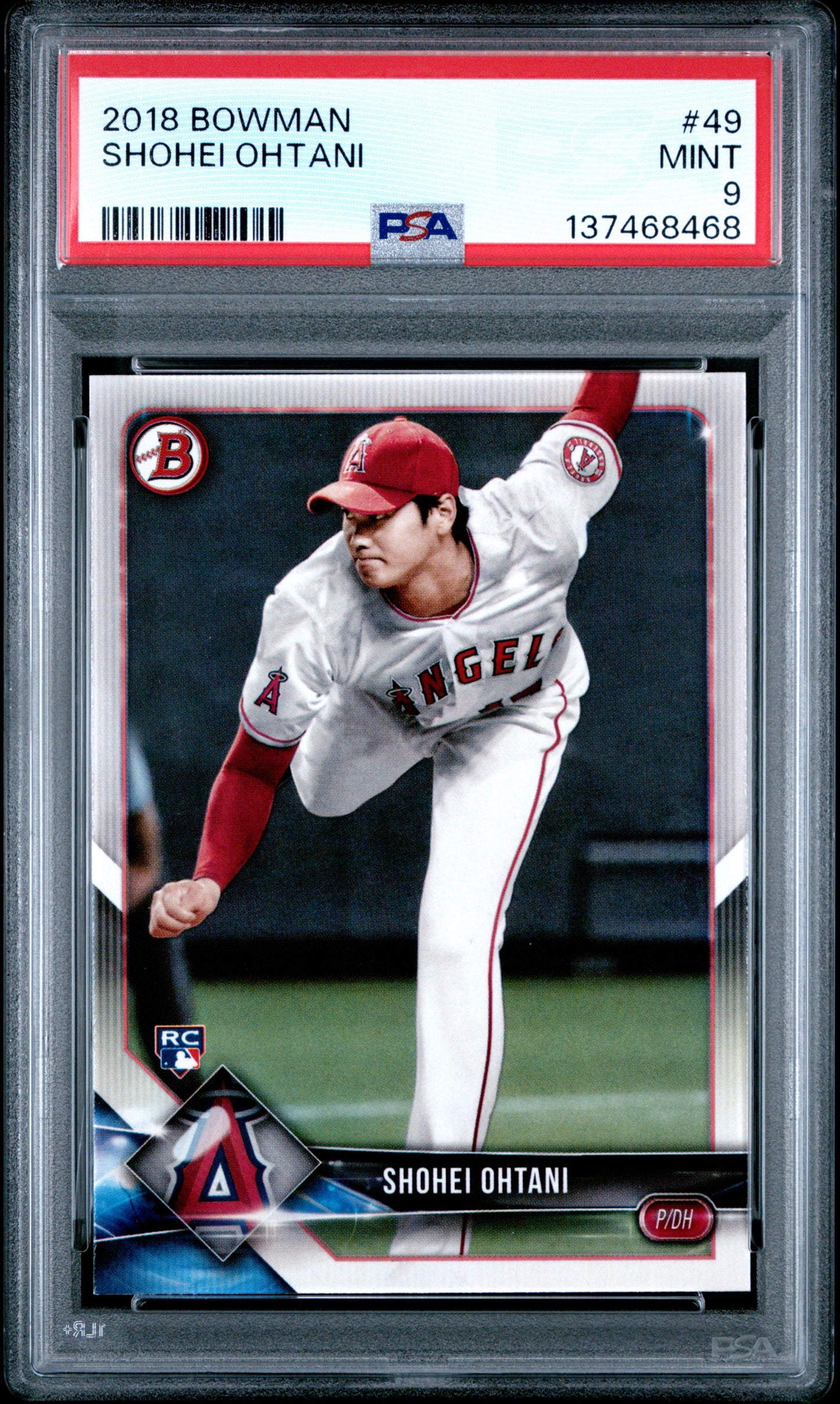 Shohei Ohtani 2018 Bowman Rookie #49 PSA 9 Mint 8468