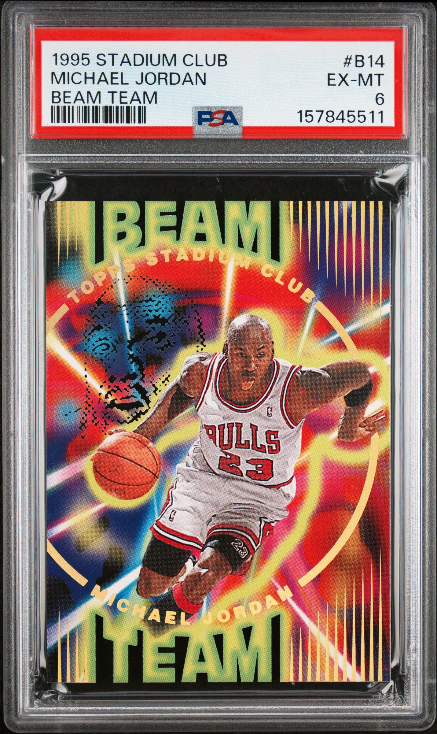 Michael Jordan 1995 Stadium Club Beam Team #B14 PSA 6 Ex-Mint 5511
