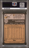 Bryce Harper 2022 Topps Heritage Real One Red Ink #57/73 PSA 9 Auto 10