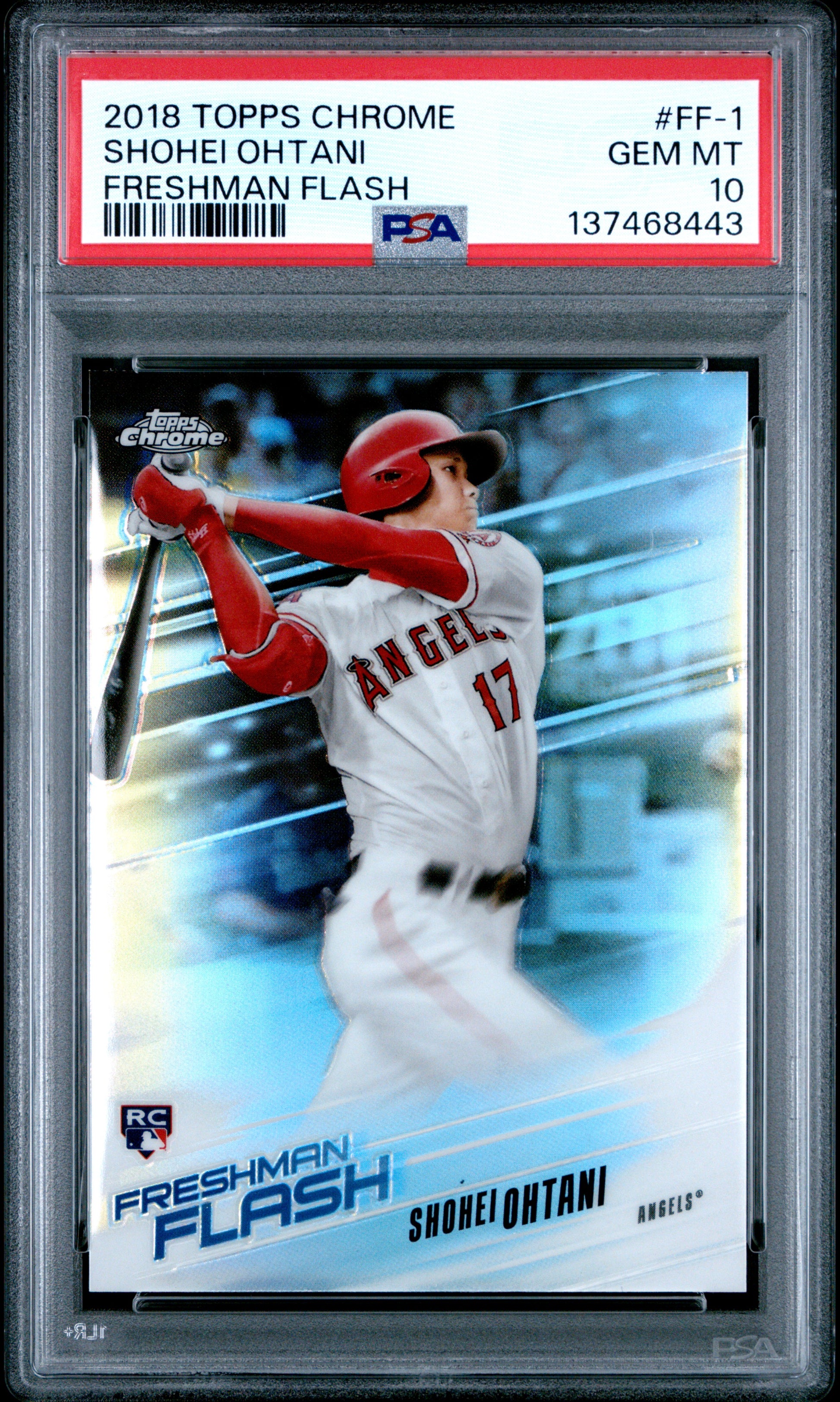 Shohei Ohtani 2018 Topps Chrome Freshman Flash #FF1 PSA 10 Gem Mint 8443