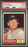 Mickey Mantle 1961 Topps #300 PSA 2 Good 7465