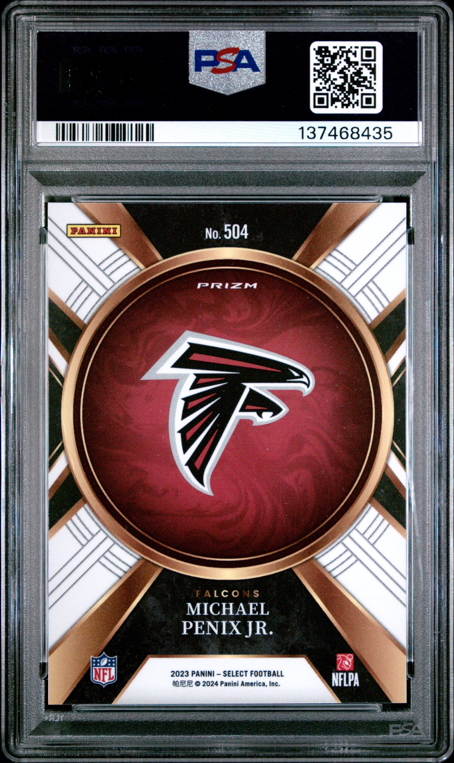 Michael Penix Jr. 2023 Panini Select XRC #504 PSA 10 Gem Mint