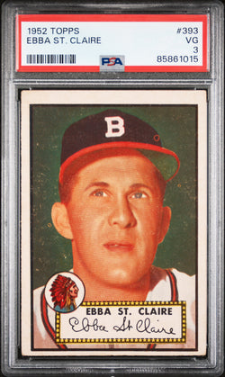 Ebba St. Claire 1952 Topps #393 PSA 3