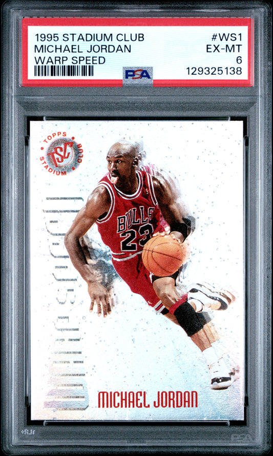 Michael Jordan 1995 Topps Stadium Club Warp Speed PSA 6 Ex-Mint 5138