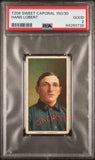 Hans Lobert 1909-11 T206 Sweet Caporal 150/30 PSA 2 Good