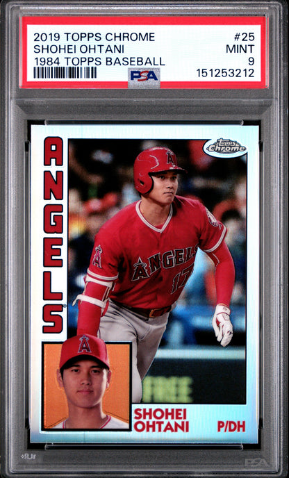 Shohei Ohtani 2019 Topps Chrome 1984 Topps PSA 9 Mint 3212