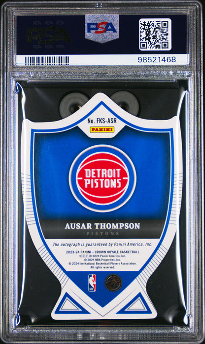 Ausar Thompson 2023 Panini Crown Royale Future Kings FOTL Auto #13/17 PSA 9 Mint
