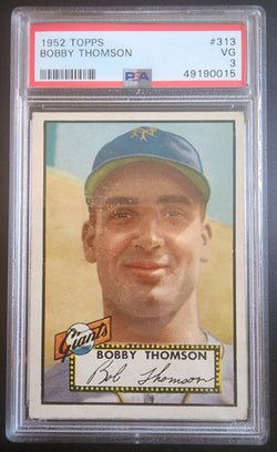 Bobby Thomson 1952 Topps #313 PSA 3