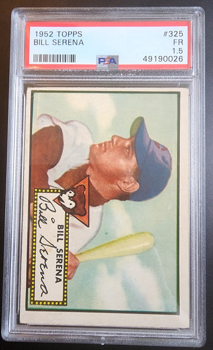 Bill Serena 1952 Topps #325 PSA 1.5