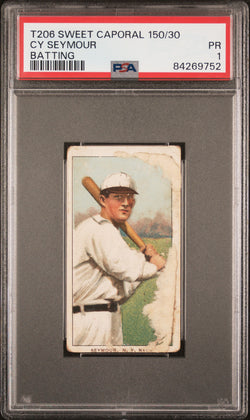 Cy Seymour 1909-11 T206 Sweet Caporal 150/30 Batting PSA 1 Poor