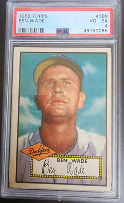 Ben Wade 1952 Topps #389 PSA 4