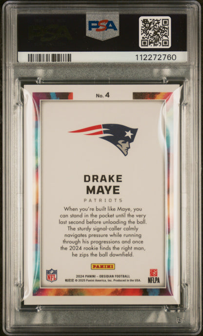 Drake Maye 2024 Panini Obsidian Black Color Blast Rookie PSA 10 Gem Mint 2760
