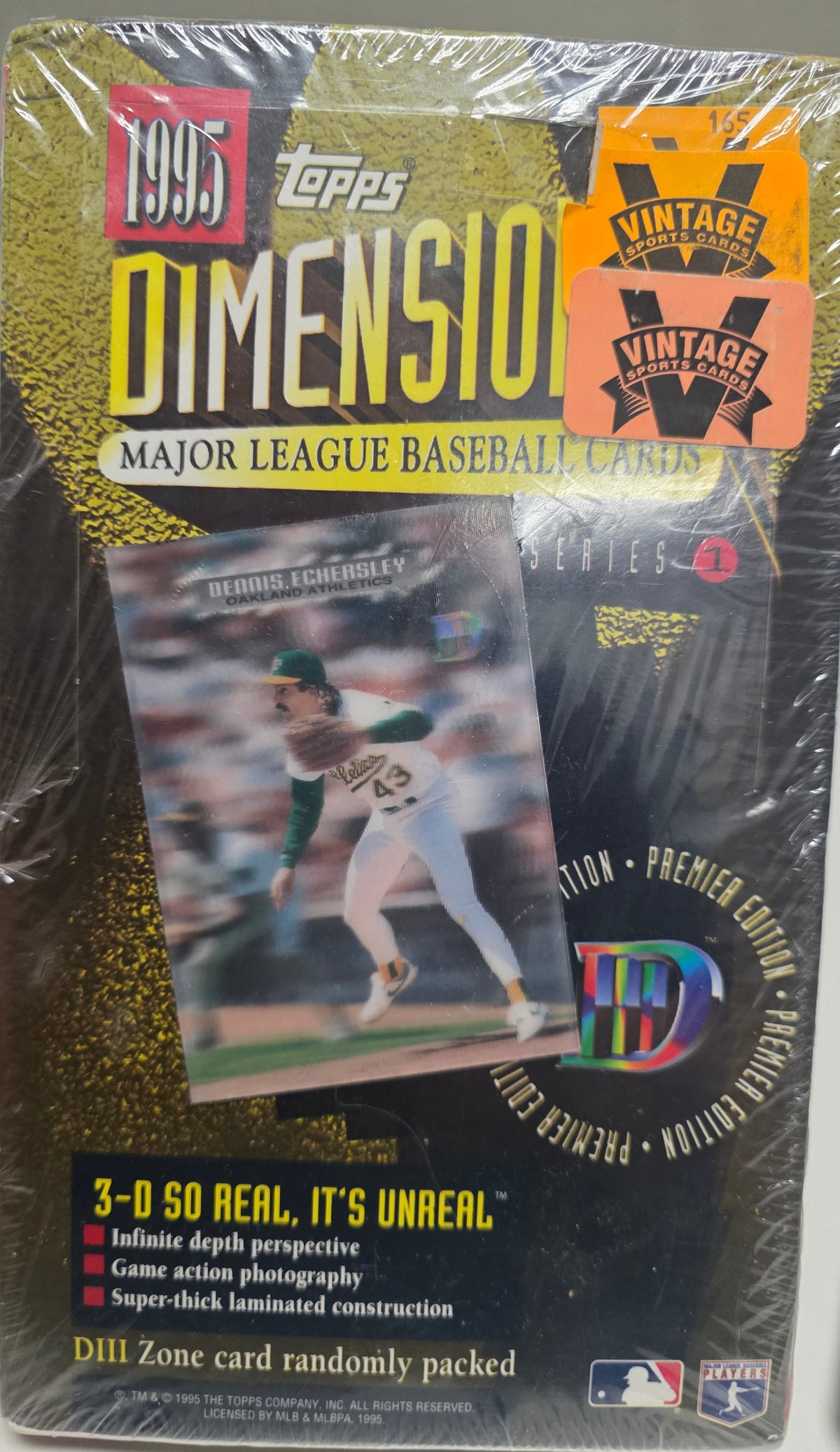 1995 Topps Dimension III 3D Baseball Unopened Box