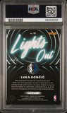 Luka Doncic 2022 Donruss Optic Lights Out Gold Vinyl 1/1 PSA 9 Mint