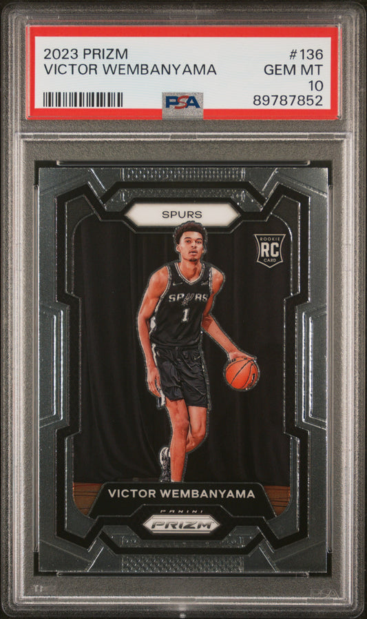 Victor Wembanyama 2023 Prizm #136 PSA 10 Gem Mint