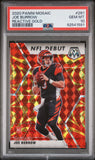 Joe Burrow 2020 Panini Mosaic #261 Reactive Gold PSA 10 Gem Mint