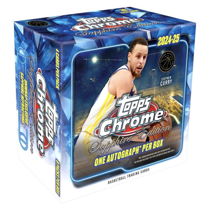 2024-25 Topps Chrome Basketball Sapphire Edition - 10 Box Case