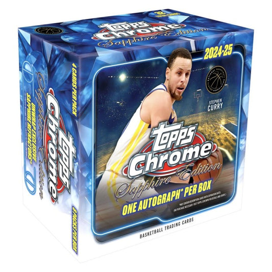 2024-25 Topps Chrome Basketball Sapphire Edition - 10 Box Case